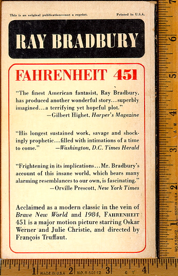 Fahrenheit 451, Back