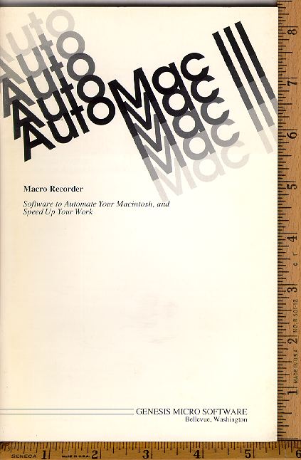AutoMac III Macro Recorder