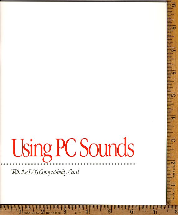 Using PC Sounds